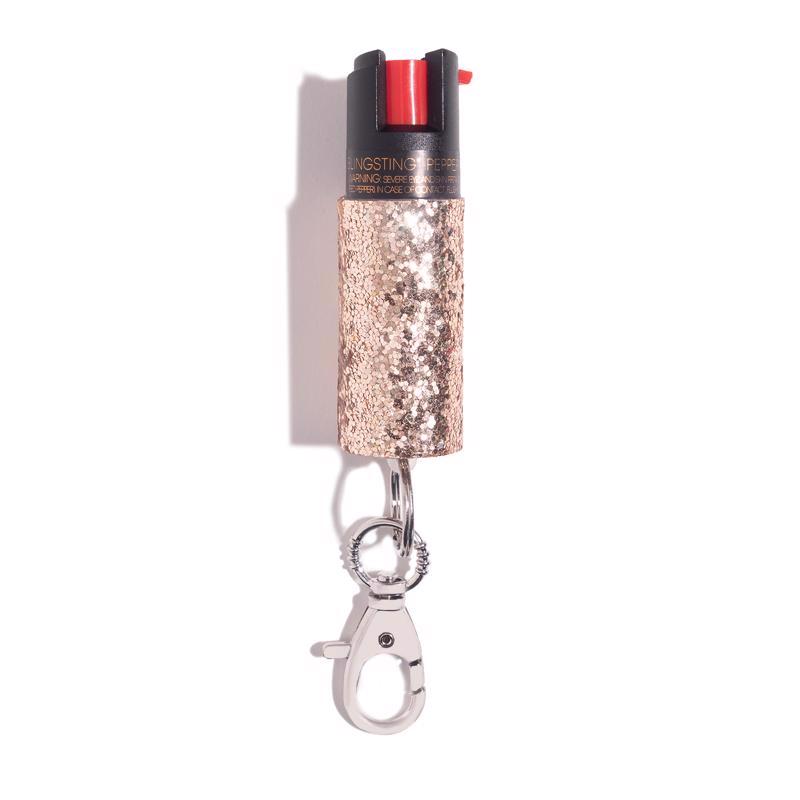 Blingsting Rose Gold Plastic Pepper Spray, Pack of 4