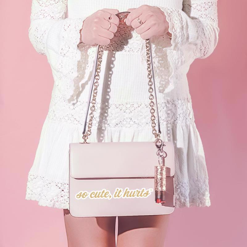 Blingsting Rose Gold Plastic Pepper Spray, Pack of 4