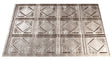 Fasade D6121 Backsplash Panel, 24 in L, 18 in W, Silver, Pack of 5