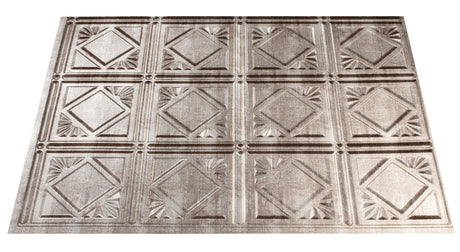 Fasade D6121 Backsplash Panel, 24 in L, 18 in W, Silver, Pack of 5