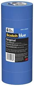 ScotchBlue 2090-48A-CP Painter's Tape, 60 yd L, 1.88 in W, Crepe Paper Backing, Blue