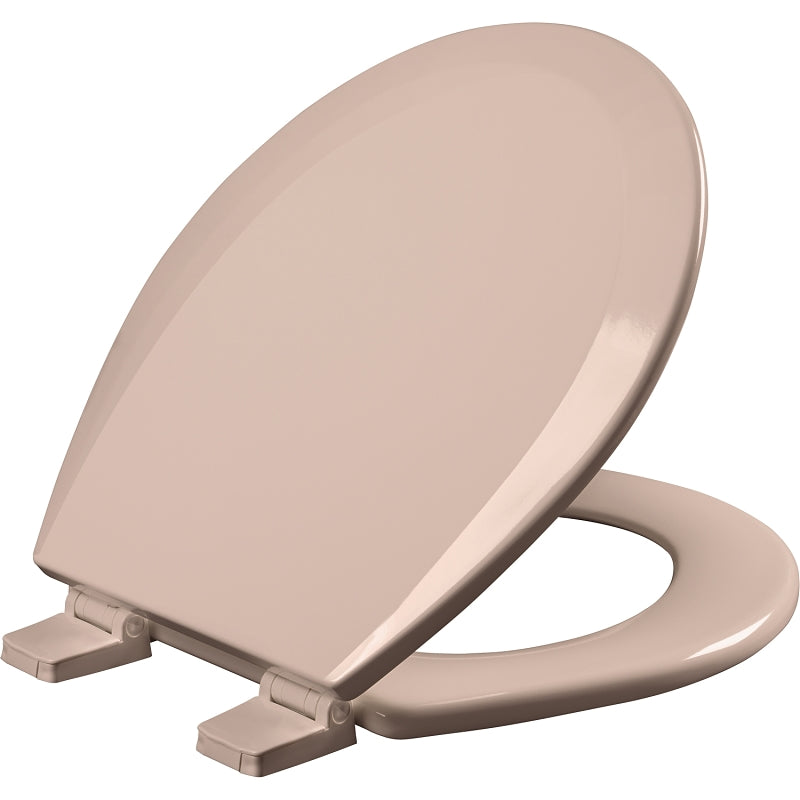 Bemis 500PRO-063 Toilet Seat, Round, Wood, Pink