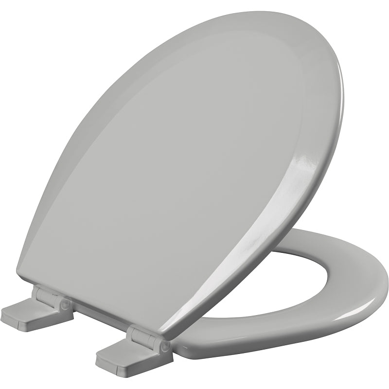 Bemis 500PRO-162 Toilet Seat, Round, Wood, Gray