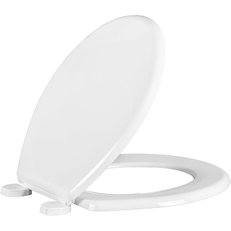 Bemis 50AR-000 Toilet Seat, Round, Plastic, White