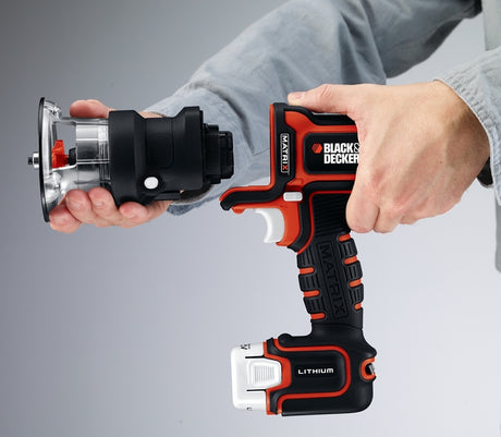 Black+Decker BDCMTR Router Attachment, Metal, Black