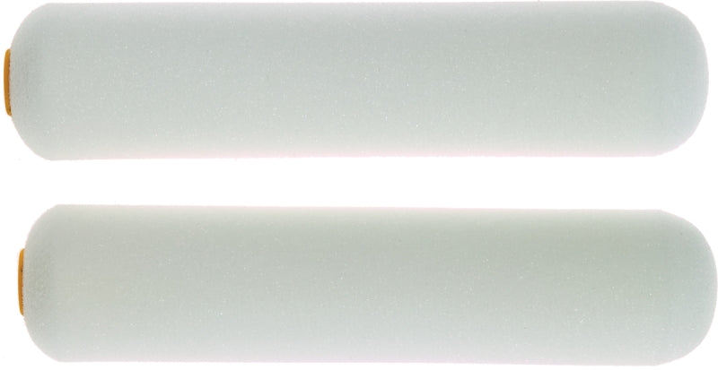 Linzer MR200-2-6 Roller Cover, White, 1/4 in Thick Nap, 6 in L, Foam Cover, 6/PK