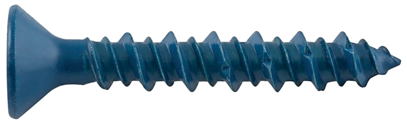 DEWALT UltraCon+ Series DFM12740 Concrete Screw Anchor, 3/16 in Dia, 1-1/4 in L, Carbon Steel, Zinc Stalgard