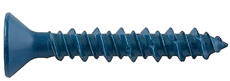 DEWALT UltraCon+ Series DFM12766 Concrete Screw Anchor, 1/4 in Dia, 2-3/4 in L, Carbon Steel, Zinc Stalgard