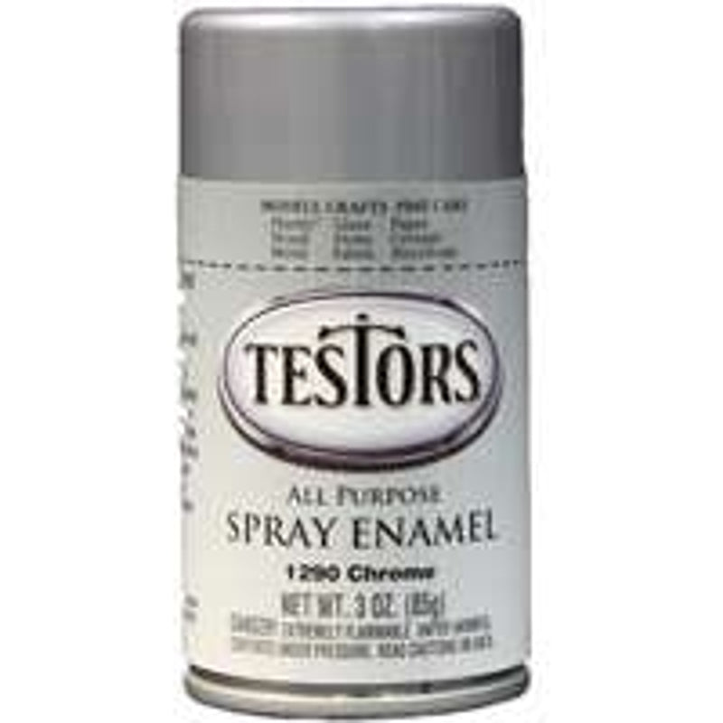 Testors 1290T Craft Spray Paint, Gloss, Chrome, 3 oz