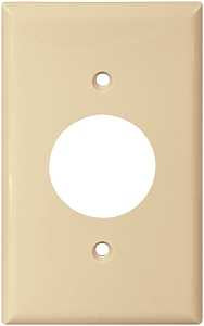 Eaton Wiring Devices 5131V-BOX Single Receptacle Wallplate, 4-1/2 in L, 2-3/4 in W, 1 -Gang, Nylon, Ivory, Pack of 15