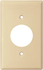 Eaton Wiring Devices 5131V-BOX Single Receptacle Wallplate, 4-1/2 in L, 2-3/4 in W, 1 -Gang, Nylon, Ivory, Pack of 15