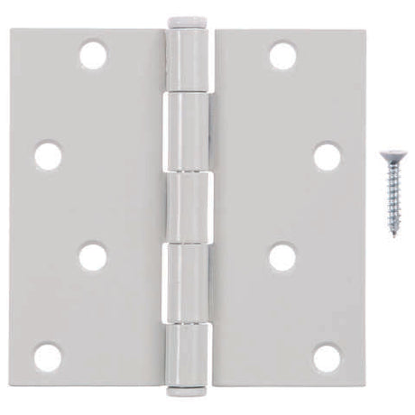 Ace 4 in. L White Residential Door Hinge 3 pk