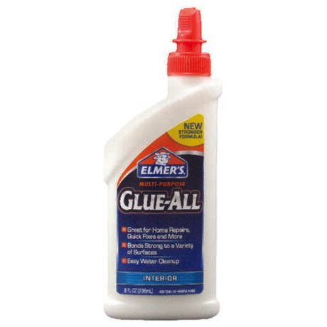 Elmer's Glue-All High Strength Polyvinyl acetate homopolymer Clear All Purpose Adhesive 8 oz