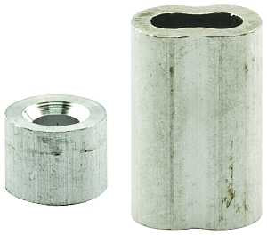Prime-Line GD 12153 Cable Ferrule and Stop, 3/16 in Dia Dimensions, Aluminum