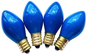 Hometown Holidays 16230 Light Bulb, 170 W, Copper Base Lamp Base, Tungsten Lamp, Blue Light, 3000 hr Average Life, Pack of 25