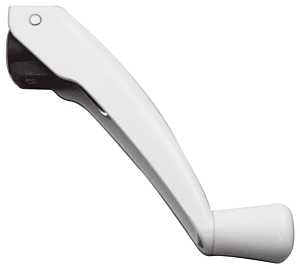 AmesburyTruth TH 22253 Crank Handle, White, Zinc