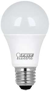 Feit Electric A1100/827/10KLED LED Lamp, General Purpose, 1100 Lumens, 11.2 W, A19 Lamp, 75 W Equivalent, E26 Lamp Base