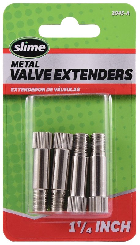Slime 2045-A Tire Valve Extender, 1-1/4 in L, Metal