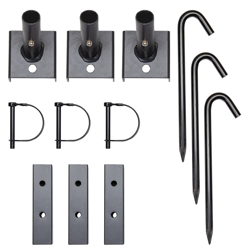 Moultrie MFA-15008 Feeder Feet, Metal, Black, For: 1-1/4 in Round and 1-1/2 in Square Legs
