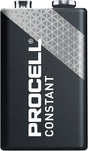 Procell PC1604BKD Battery, 9 V Battery, 550 mAh, Alkaline, Manganese Dioxide, Rechargeable: No
