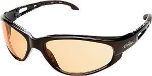 Edge SWAP119 Non-Polarized Safety Glasses, Red Lens, Black Frame, Unisex, Polycarbonate Lens, Full Frame, Nylon Frame