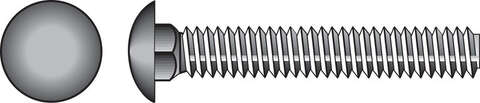 HILLMAN 0.375 in. X 3 in. L Stainless Steel Carriage Bolt 25 pk