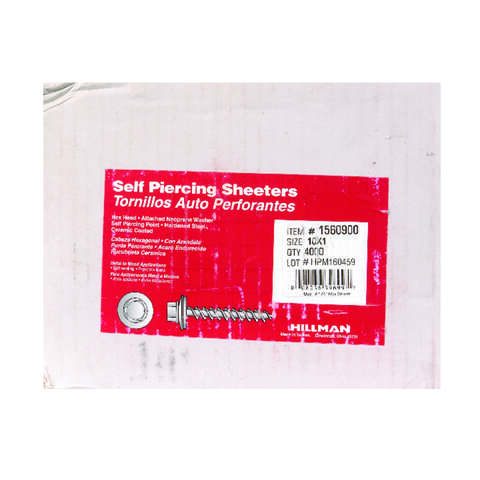 HILLMAN No. 10 X 1 in. L Hex Hex Washer Head Self-Piercing Screws 4000 ct 1 pk