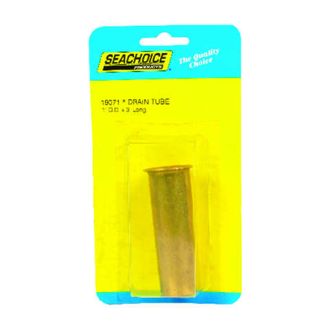 Seachoice Brass 3 in. L X 1 in. W Drain Tube