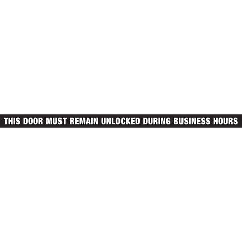 Hillman English Black Notice Decal 1.5 in. H X 28 in. W, Pack of 10