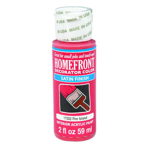 Homefront Satin Fire Island Hobby Paint 2 oz, Pack of 3