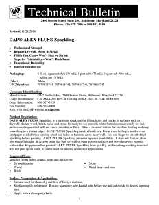 DAP 18745 Spackling, Latex, Oil Base, White, 16 fl-oz Tub