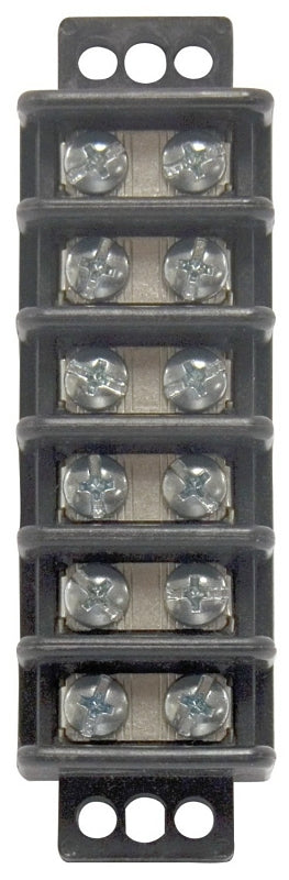 Gardner Bender GTB-406 Terminal Block, 600 V, 30 A, 6 -Pole, 2 -Row