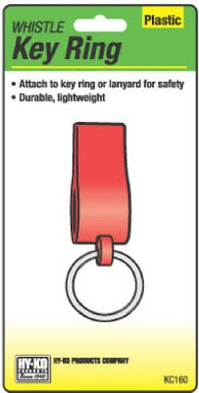 Hy-Ko KC160 Key Ring, 1 in OD Dimensions, Lightweight, Whistle, Pack of 5