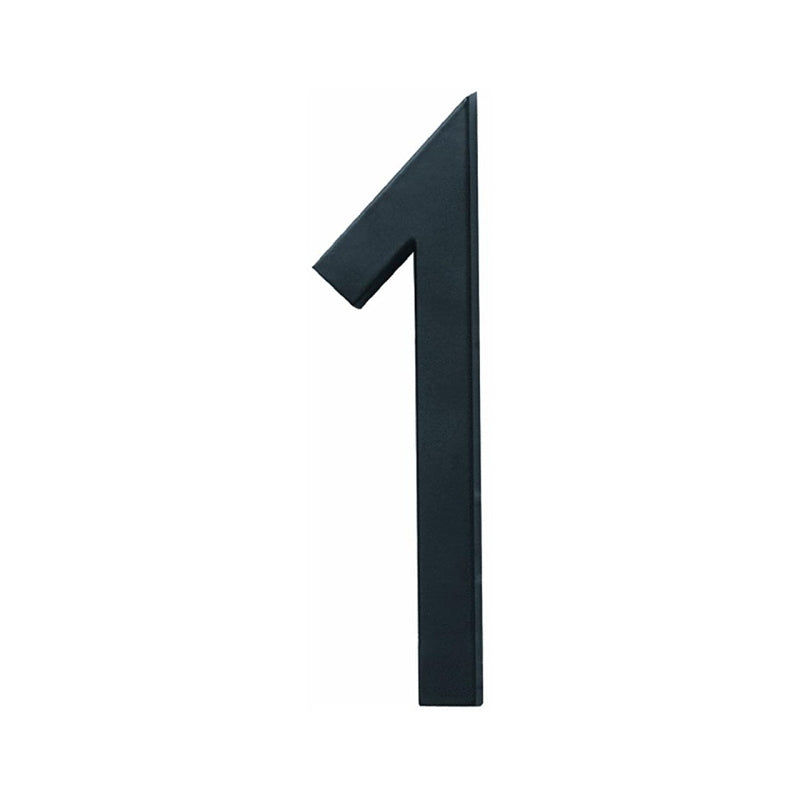 Hy-Ko FM-6 Architectural Series FM-6/1 House Number, Character: 1, 6 in H Character, Black Character, Pack of 3