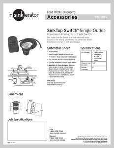 InSinkErator 76696A-ISE Disposer Control Switch, Satin Nickel, Dual Outlet Switch, 120 V