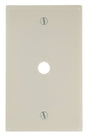 Leviton 000-78013-000 Wallplate, 4-1/2 in L, 2-3/4 in W, 1 -Gang, Plastic, Almond, Smooth