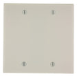 Leviton 000-78025-000 Wallplate, 4-1/2 in L, 4.56 in W, 0.22 in Thick, 2 -Gang, Thermoset, Light Almond, Smooth