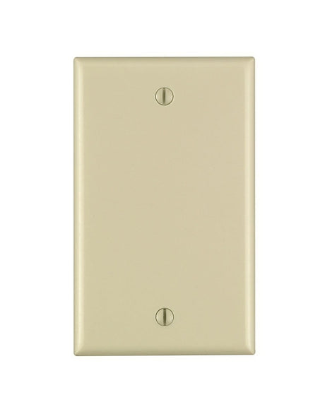 Leviton 001-86014-000 Wallplate, 4-1/2 in L, 2-3/4 in W, 0.22 in Thick, 1 -Gang, Thermoset Plastic, Ivory, Smooth