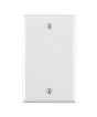 Leviton 001-88014-000 Wallplate, 4-1/2 in L, 2-3/4 in W, 0.22 in Thick, 1 -Gang, Thermoset Plastic, White, Smooth