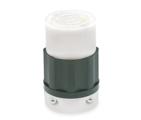 Leviton 165-02713-000 Electrical Connector, 3 -Pole, 30 A, 125/250 V, NEMA: NEMA L14-30R, Black/White