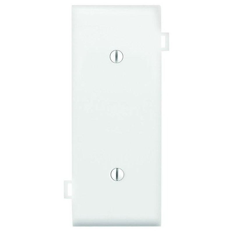 Leviton 905-PSC14-00W Wallplate, 1-Gang, Thermoplastic Nylon, White, Strap