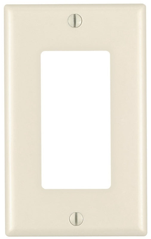 Leviton 80401-M26-TMP Wallplate Pack, 4-1/2 in L, 2-3/4 in W, 1-Gang, Plastic, Light Almond