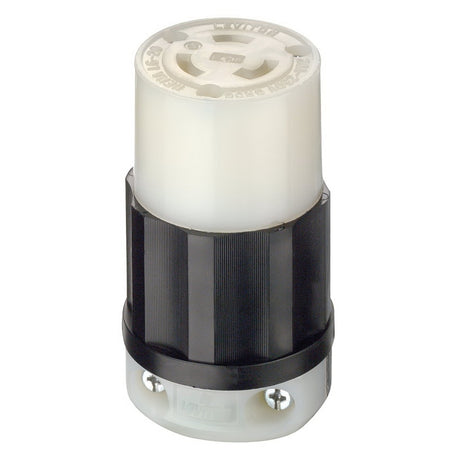 Leviton S01-02320-00D Single Receptacle, 2 -Pole, 250 V, 20 A, NEMA: NEMA L6-20R, Black