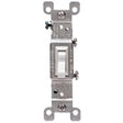 Leviton S02-01451-2WS Series Switch, White, 1 Poles, 15 A, 120 V, Thermoplastic Housing Material