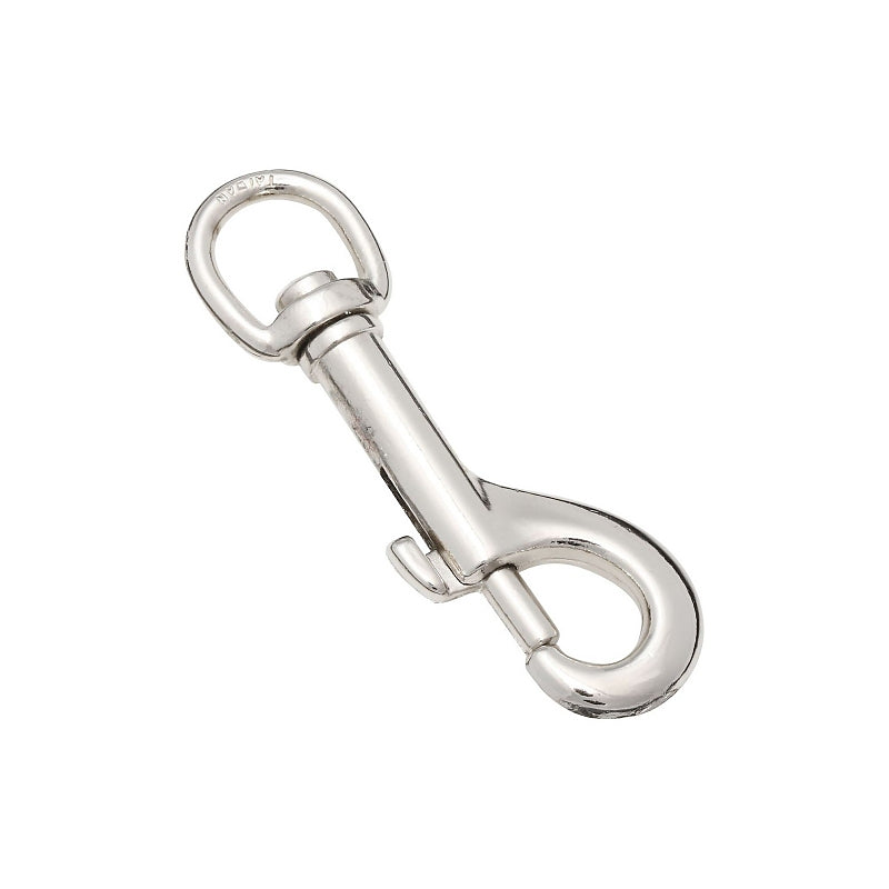 National Hardware 3001BC Series N222-588 Bolt Snap, 45 lb Working Load, Zinc, Nickel