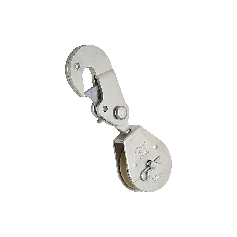 National Hardware N233-270 Pulley, Single Swivel Hook, 0.64 in Dia Eye, 3/8 in Rope, 480 lb Working Load, 2 in Sheave