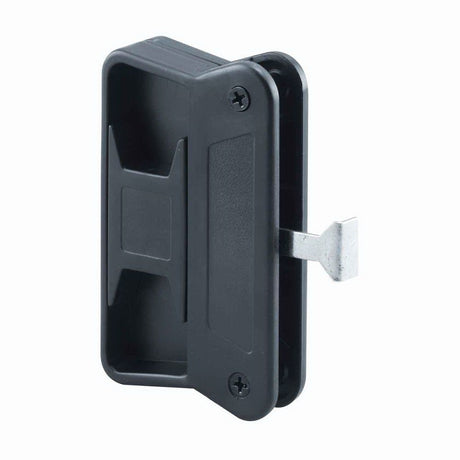 Prime-Line A 168 Door Latch and Pull, 11/16 in, Mounting Hole Center to Center: 3 in, Plastic/Steel, Black