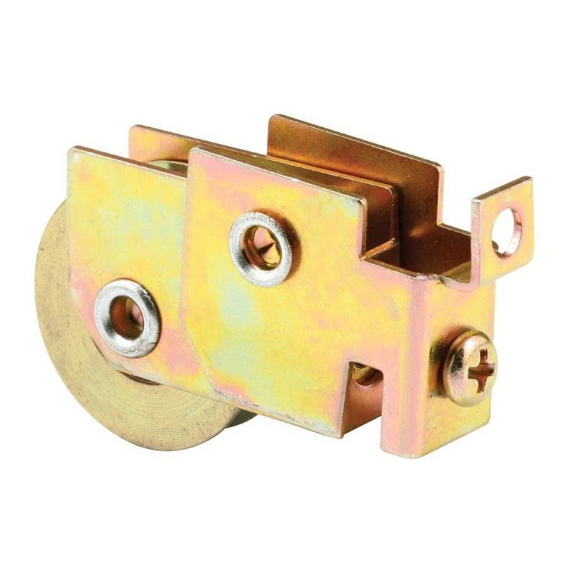 Prime-Line D 1686 Roller Assembly, 1-5/16 in L x 9/16 in W x 1-1/8 in H Dimensions, 1-1/4 in Dia Roller, Steel, F-Tab