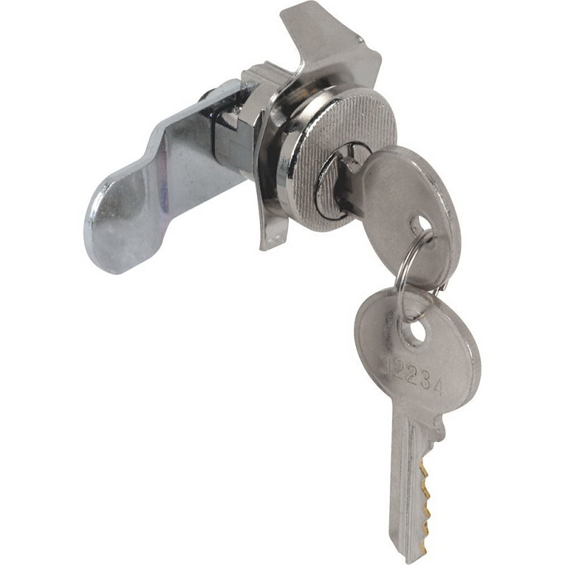 Defender Security S 4129 Mailbox Lock, 1-7/16 in W Dimensions, Tumbler Lock, Keyed Key, Nickel