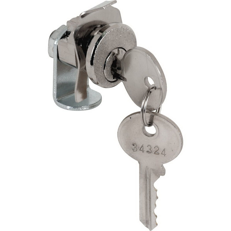 Defender Security S 4136 Mailbox Lock, 3/4 in W Dimensions, Tumbler Lock, Keyed Key, Nickel